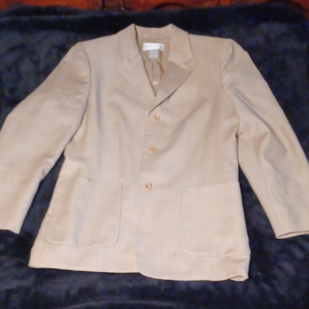 Vintage Casual Corner Beige Tailored Blazer - Size 16